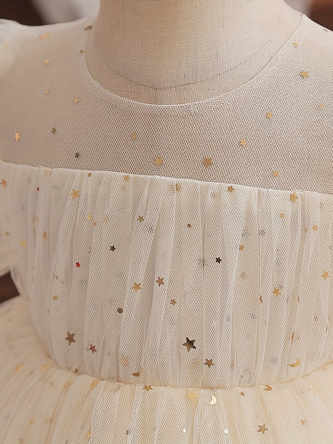 Princess Dress Gypsophila Print Puffy Skirt Girls Tutu Dress