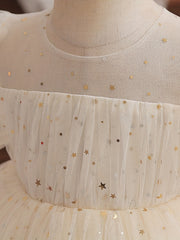 Princess Dress Gypsophila Print Puffy Skirt Girls Tutu Dress