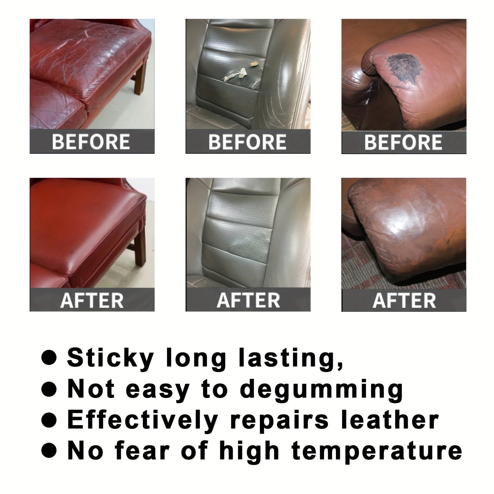 Leather Repair Glue for Car Sofa Bag Cracks