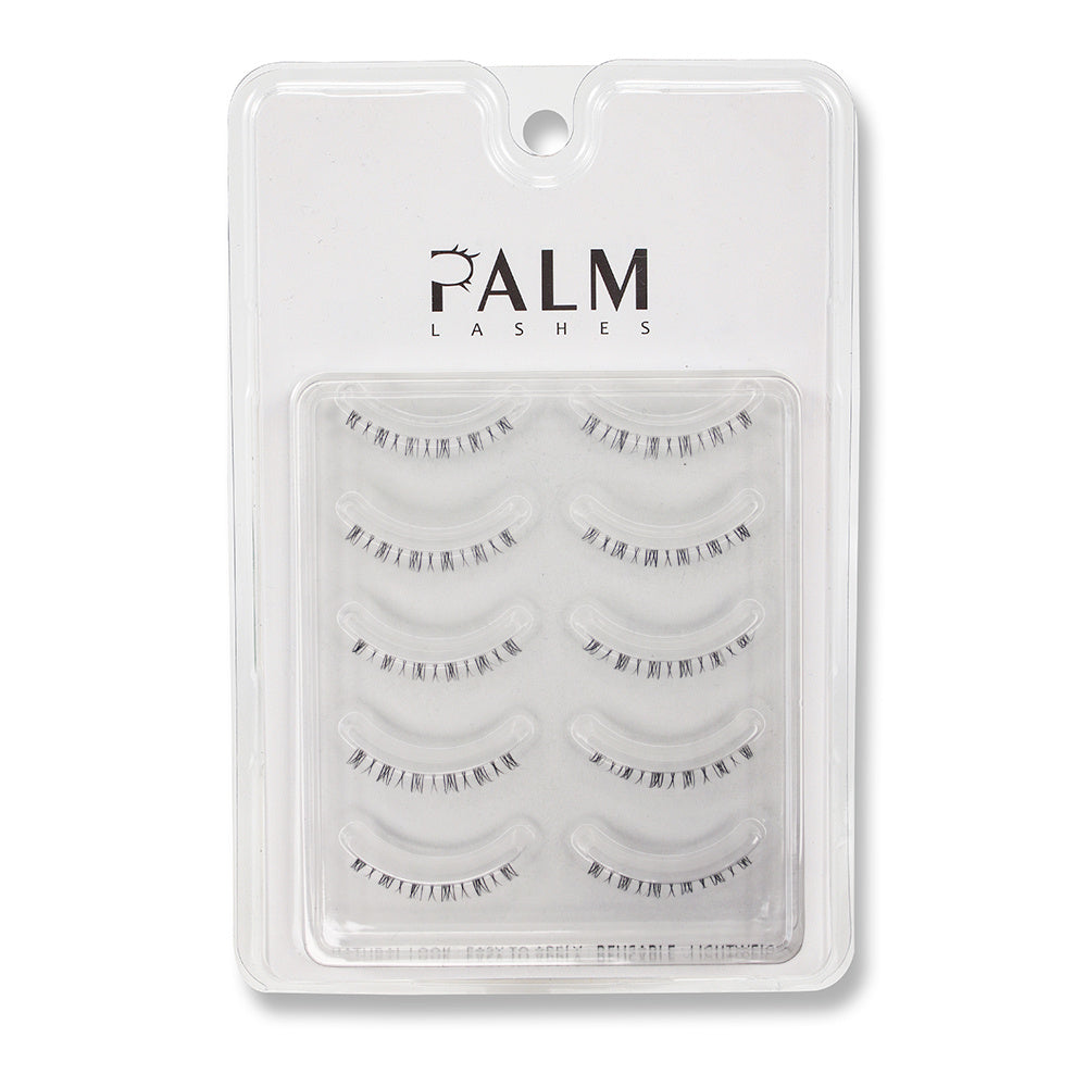 Palm Lashes Bottom Lashes 5 Pairs Pack Natural Wispy Lashes