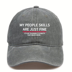 Letter Printed Baseball Cap Adjustable Outdoor Sun Hat
