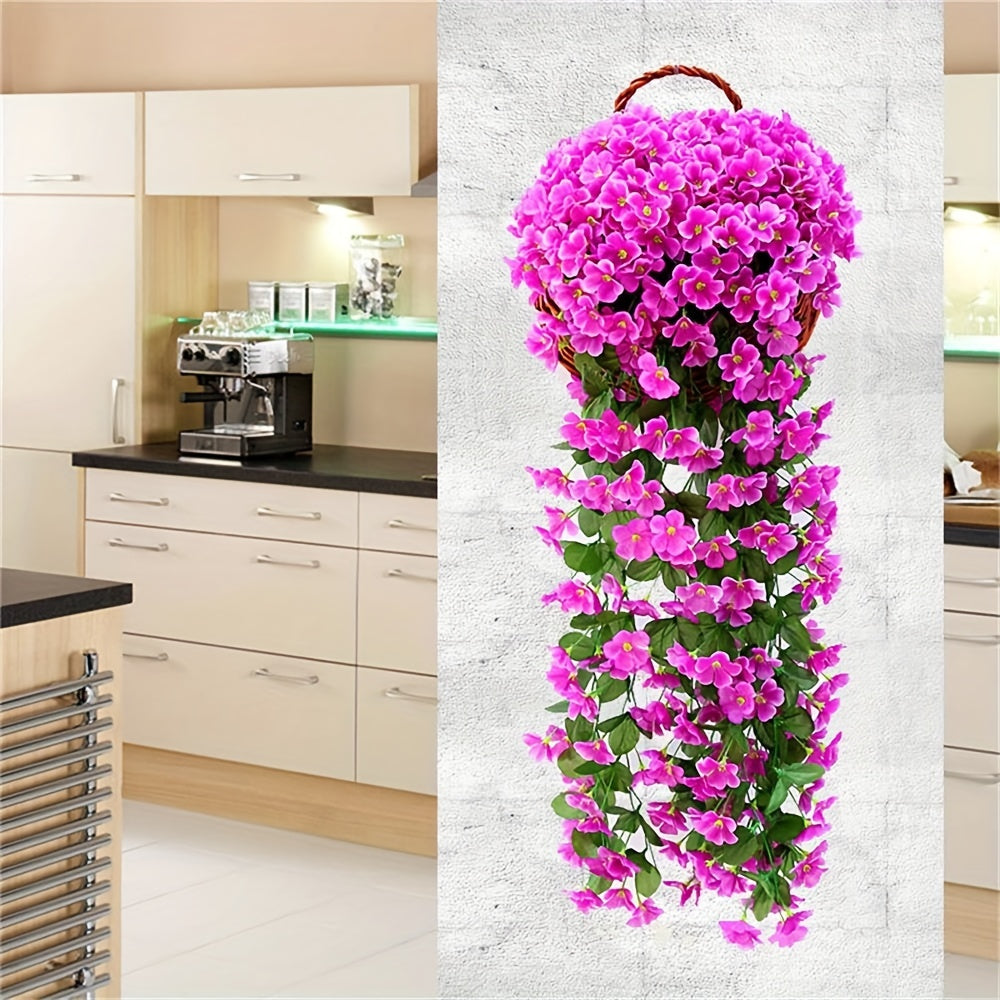 Real Touch Violet Arrangement Hanging Vine Room Decor