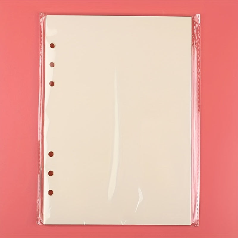 50pcs A5 Loose Leaf Paper 6 Hole Journal Book Inner Pages Office Learning
