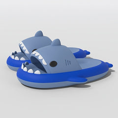 QYA Unisex Shark Slippers Block Cloud Slides Anime Lightweight Shoes