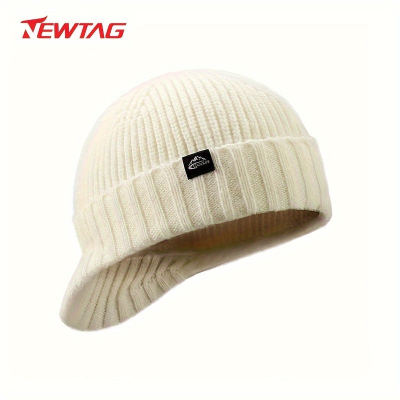 Winter Knitted Hat Unisex Windproof Ear Protection Large Head Circumference