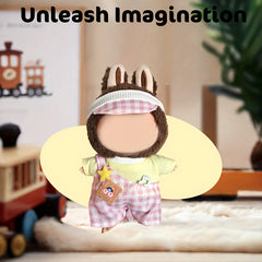 Doll Outfit Set with Headwear and Pants - 6-9 Inch Dolls