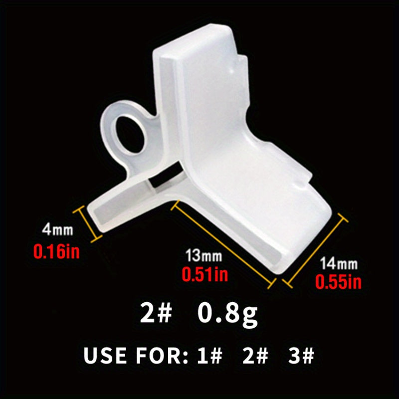 10pcs Fishing Treble Hooks Covers Set 5 Sizes Safety Protector Case Caps