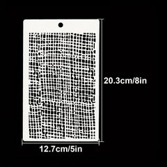 Irregular Grid Background Stencils for DIY Art Painting 20x12cm
