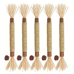 5pc Chew Sticks for Teeth Cleaning & Play Pet Supplies for Indoor Cats