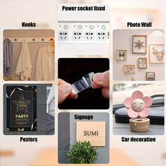 120pcs Non marking Stickers Double-sided Adhesive Strong Stickers
