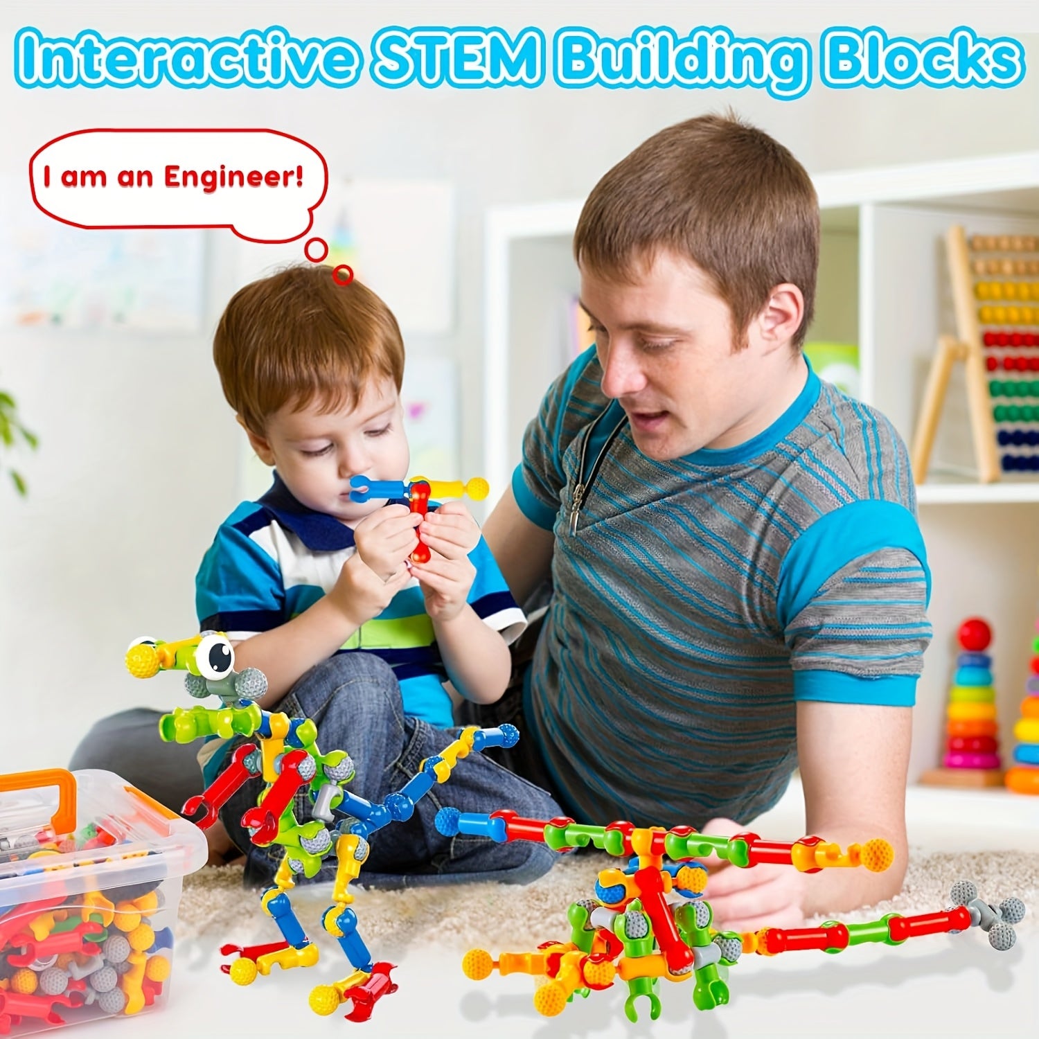 Educational Puzzle Toy Set for Kids - 100 Pieces