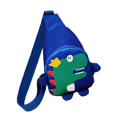 Girls Cartoon Dinosaur Print Canvas Mini Crossbody Bag