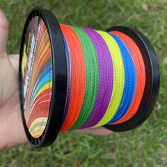500m 546yds PE Braided Fishing Line Colorful 4 Strands Strong 4 54KG 36 29KG