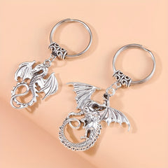 Viking Dragon Keychain Retro Animal Key Ring Purse Bag Car Key Charm Gift