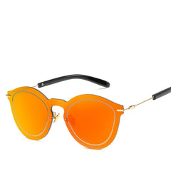 Cat Eye Sunglasses Women's Stainless Steel Glasses