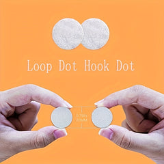 800pcs Sticky Back Hook Loop Coins 2.01cm Dia for School Office Arts