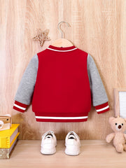 Baby Stand Collar Baseball Jacket Sweatshirt Coat