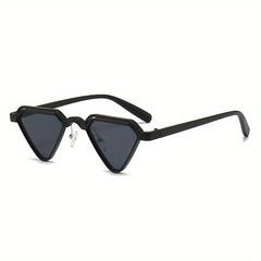 Men's Sun Protection Triangle Sunglasses Hip Hop Style Decorative Accessories