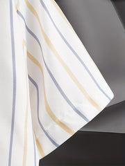 Men's Business Casual Short Sleeves Striped Shirts