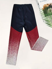 Girls Gradient Leggings Slim Leggings Activewear Sports