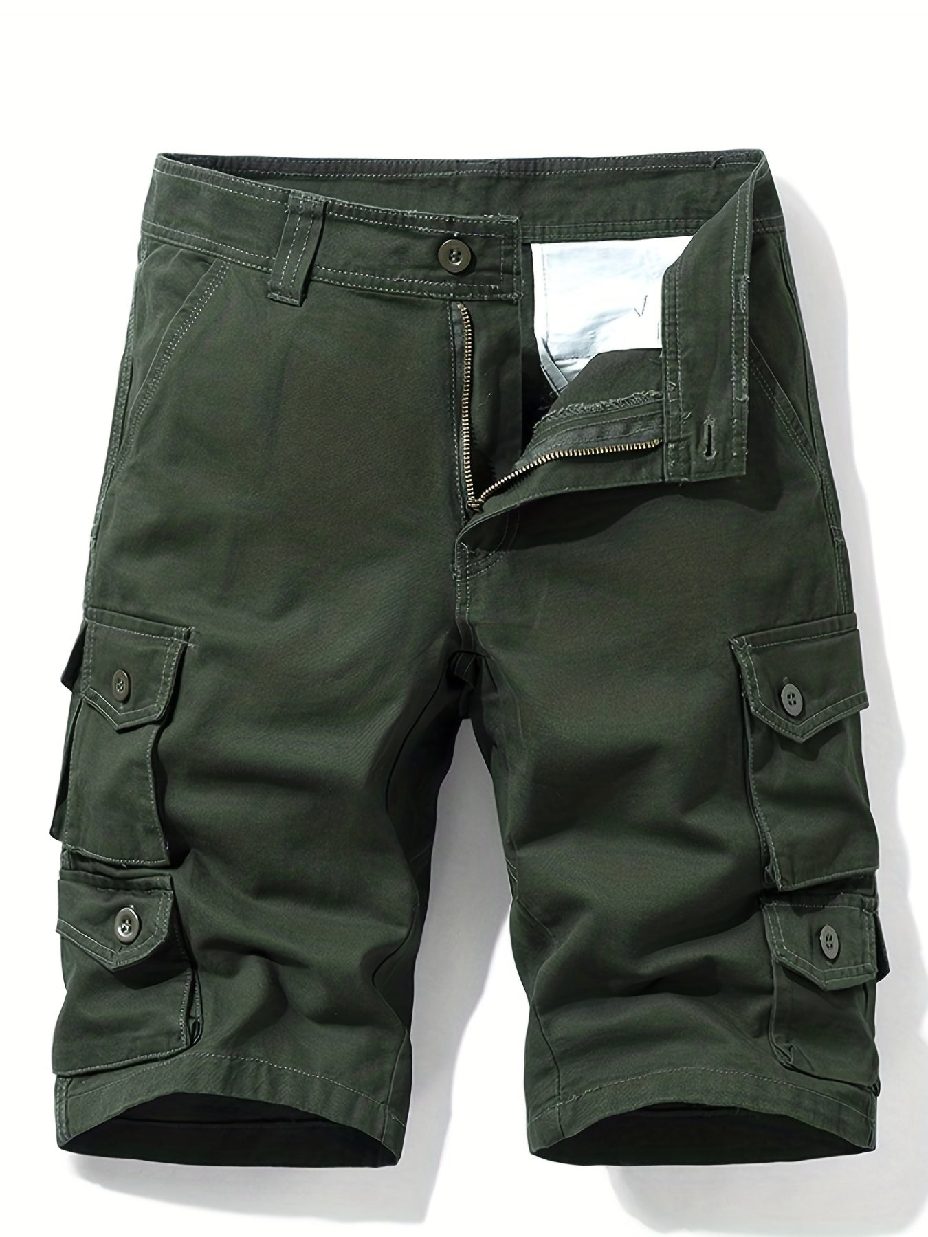 Men's Cotton Cargo Shorts for Summer Outdoor Activities