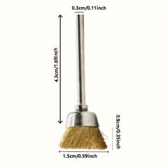 3pcs Rotary Tool Brass Wire Brush Set