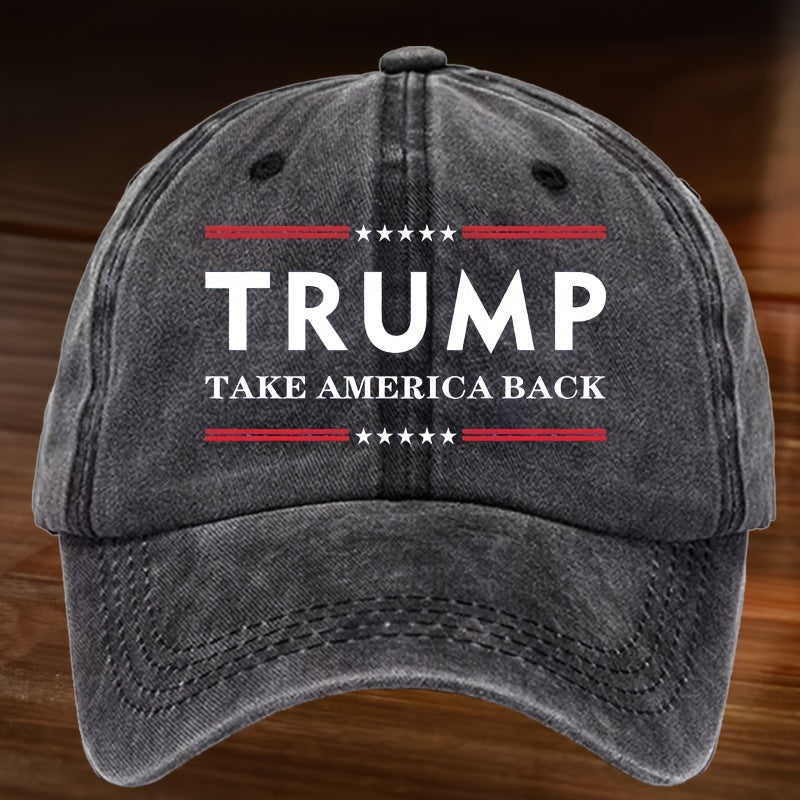 Outdoor Washed Printed Baseball Cap Unisex Adjustable Sun Protection Cap