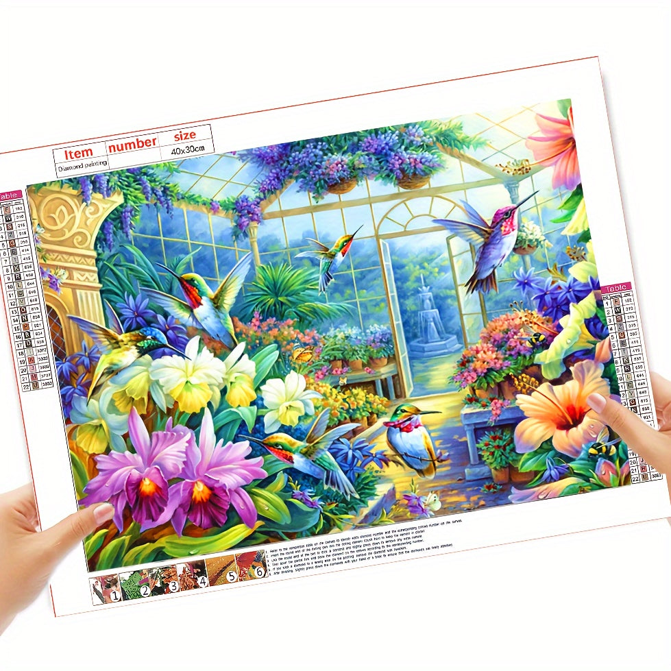 DIY Flower Diamond Painting Kit - 7.87x11.81 Inches