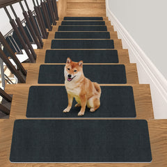 Solid Stair Mats Anti Skid Reusable Carpets Stair Runners Wooden Steps