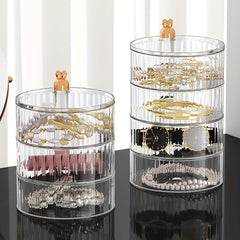 Cartoon Rabbit Rotating Storage Box Makeup Beauty Egg Storage Container