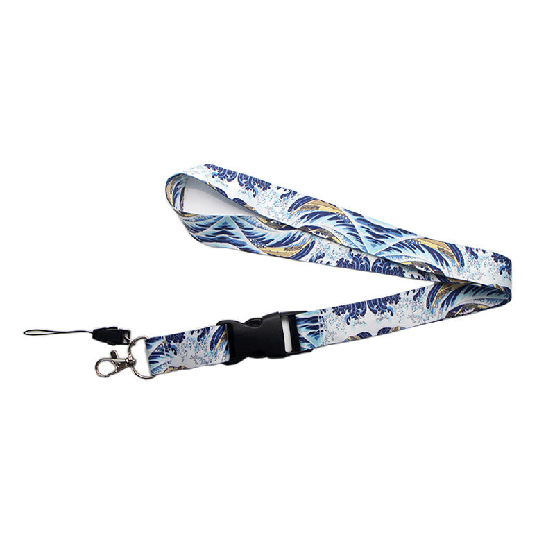 Waves Pattern Lanyard - Trendy and Stylish Neck Strap