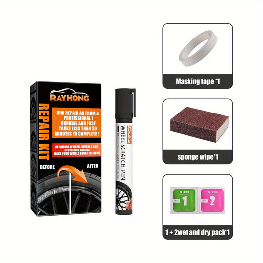Car Wheel Scratch Repair Pen - Paint Repair And Scratch Removal Pen