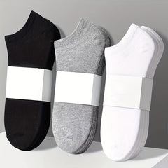 10 Pairs Men's Sweat-Resistant Low Cut Socks