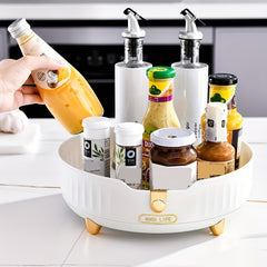 360 Rotatable Lazy Susan Spice Rack for Kitchen Storage