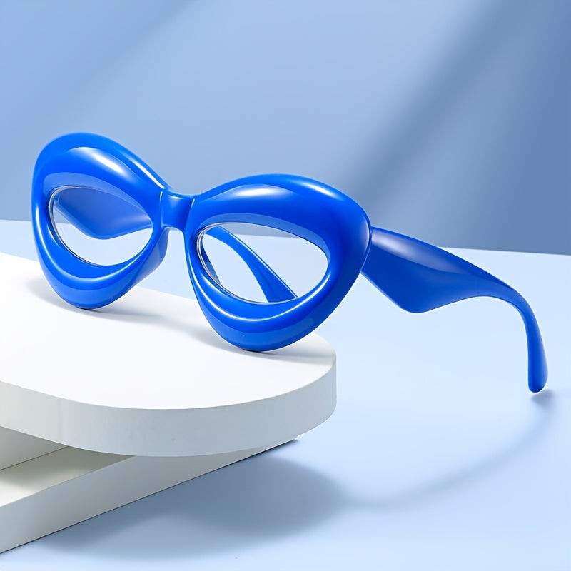 Cat Eye Glasses Light Blocking Oval Shape Glasses