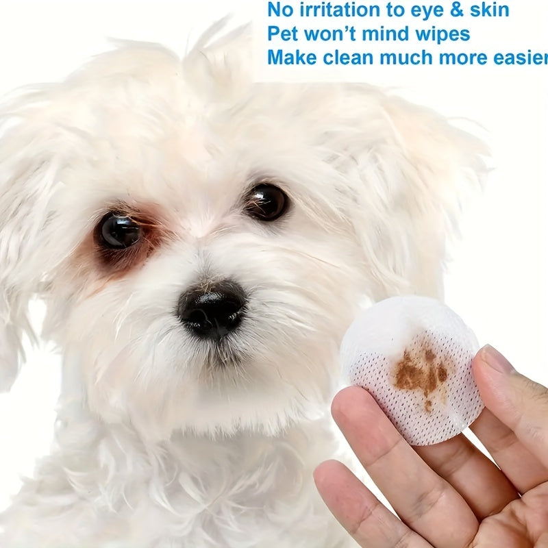 120 Tablets Pet Tear Marks Wipes for Cats and Dogs