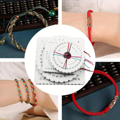 4pcs Beading Cord Disc Disk Braiding Weaving Plate Hand Bracelet Knitting Tools
