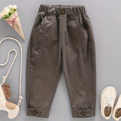 Boys Casual Pants with Pockets Spring/Autumn Kids Clothes
