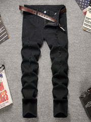 Men's Slim Fit Stretch Denim Jeans with Pockets