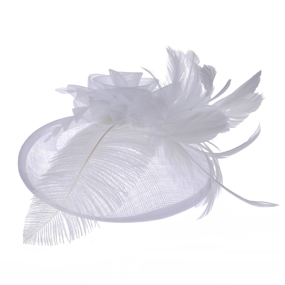 Feathers Fascinators Hat With Hair Clip for Tea Party Wedding