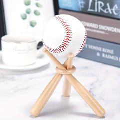 Wooden Baseball Display Stand Baseball Holder For Baseball Players Fans