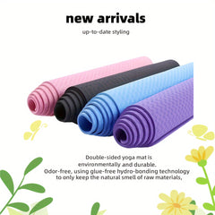 TPE Odorless Yoga Mat Non-slip Wear-resistant Fitness Mat