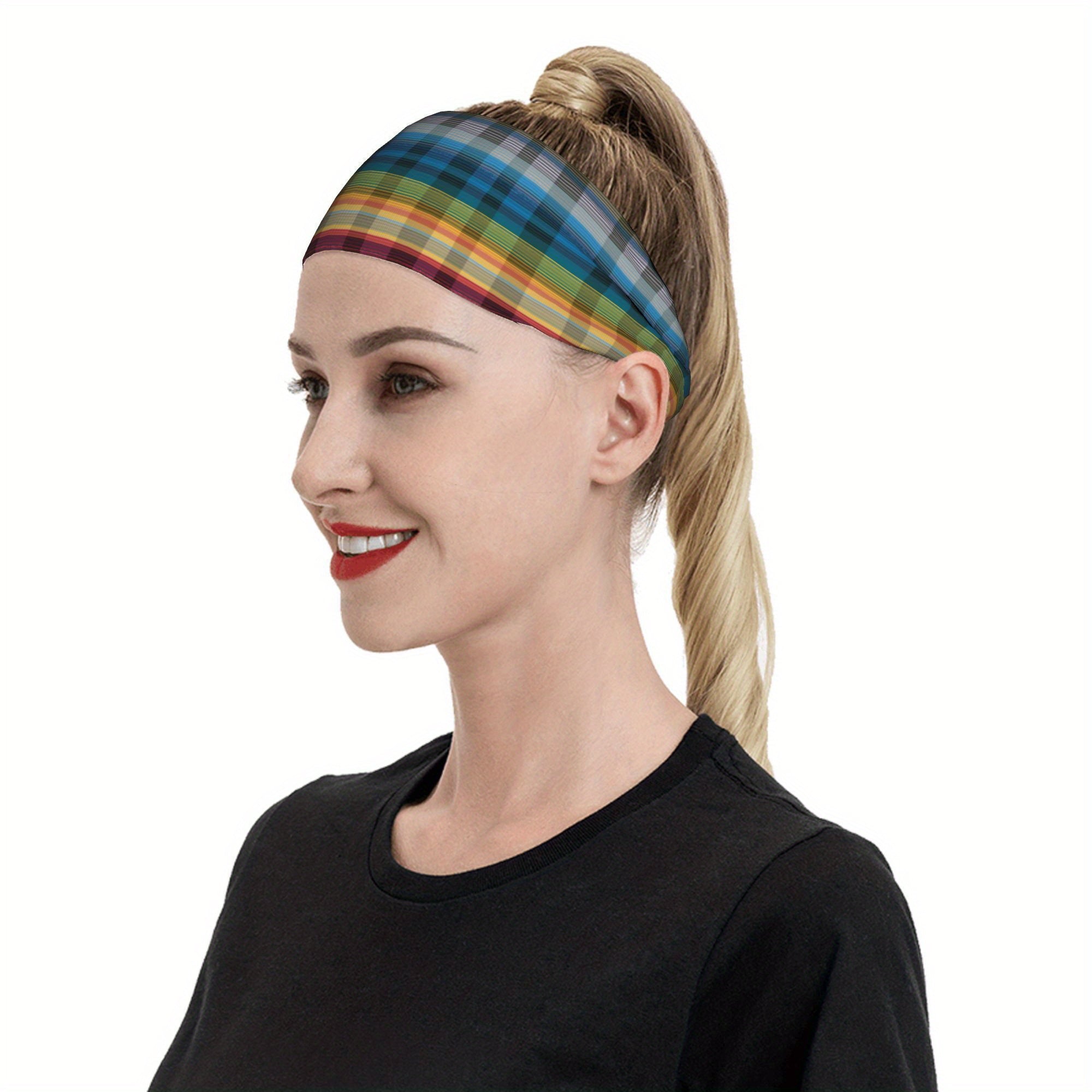 Signature Check Plaid Headband for Sport & Casual Outfits