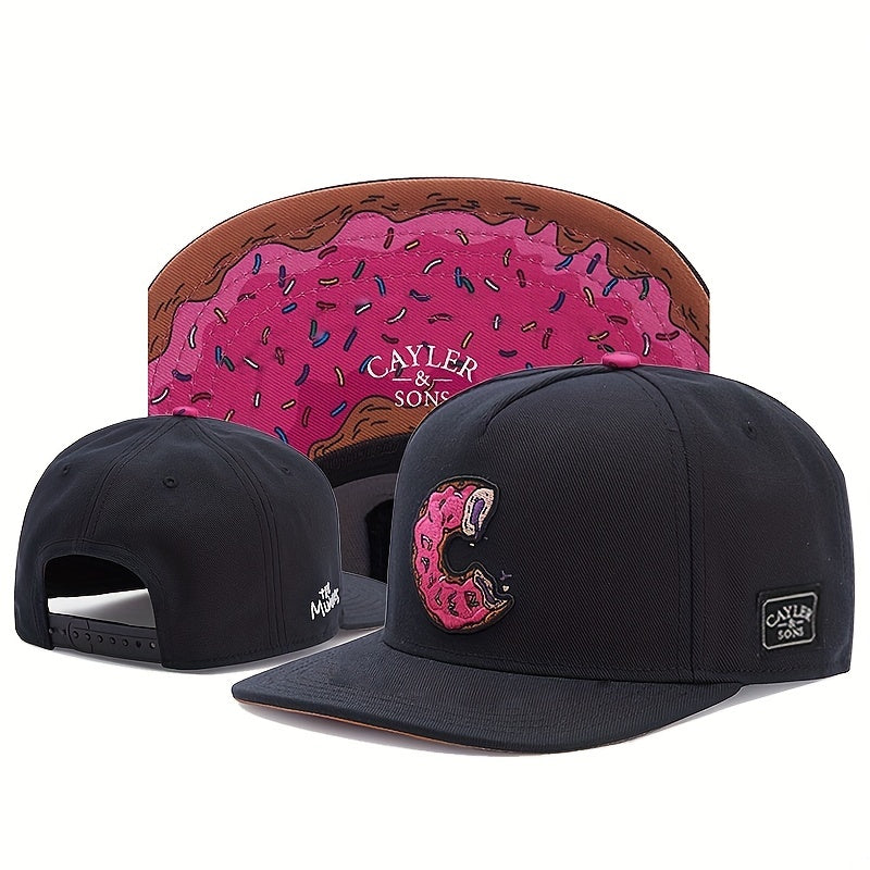 Donut Embroidery Men's Hip Hop Hat