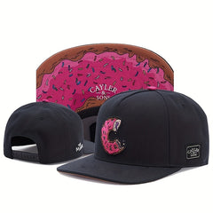 Donut Embroidery Men's Hip Hop Hat