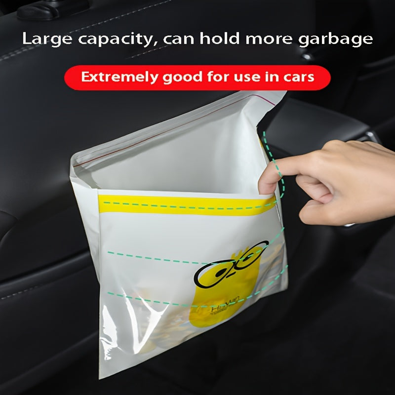 Car Garbage Bags Cartoon Printed Self-adhesive Storage Bag