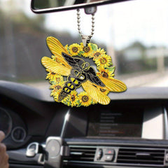 Sunflower Dragonfly Holiday Decoration Accessory Door Plate Charm