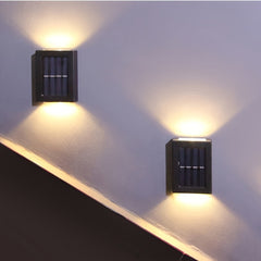 2LED Solar Wall Light Waterproof Outdoor Solar Garden Light