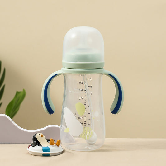 Family Newborn Feeding Bottle Sippy Cup for Infant Learning Drinking