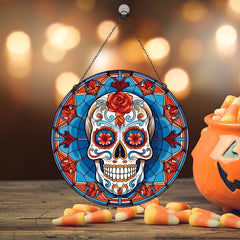 Halloween Mexican Skull Acrylic Decoration
